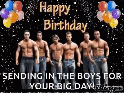 Boys are here to wish you