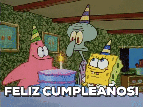 Even Spongebob and Patrick are celebrating
